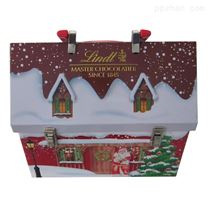 圣诞屋礼品包装盒 圣诞主题马口铁礼品盒定制厂家