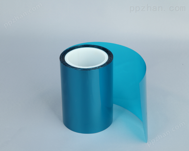 蓝色双层pet硅胶保护膜