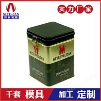 咖啡食品铁罐-方形马口铁密封罐