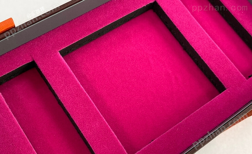 抽拉立体式彩妆包装盒EVA内衬