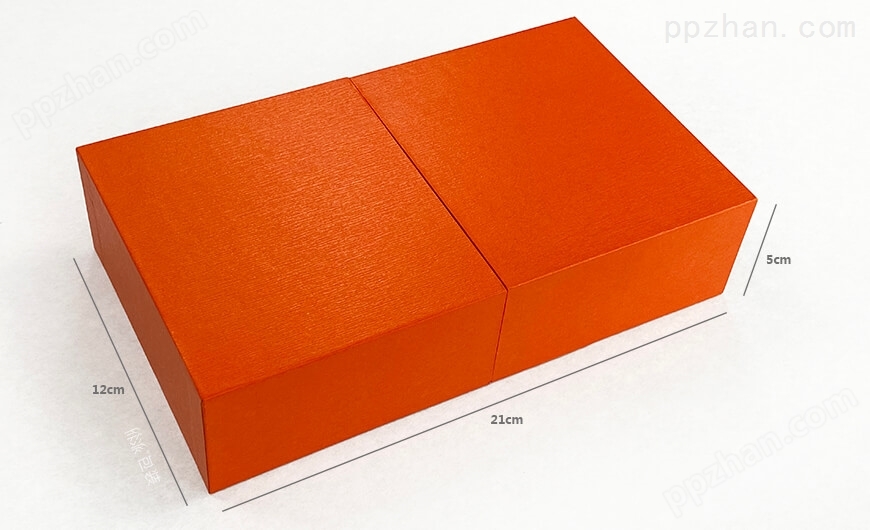 抽拉立体式彩妆包装盒三维尺寸