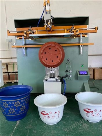 绍兴市垃圾桶丝印机厂家塑料桶丝网印刷机