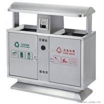 多麥戶外 金屬桶 分類垃圾箱 不銹鋼垃圾桶果皮箱2