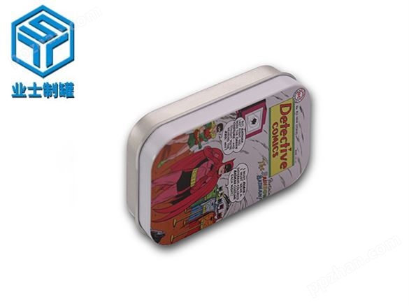 98x60x20长方形CD铁盒_业士铁盒制罐定制厂家