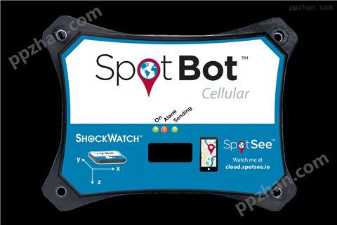 SpotBot Cellular冲击和温度监测仪