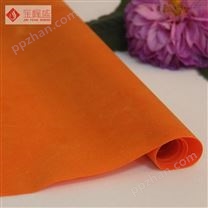 橙色PVC植绒布