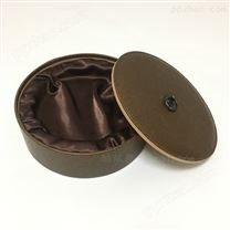 圆形茶饼皮盒