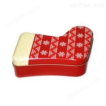 马口铁圣诞袜子铁盒