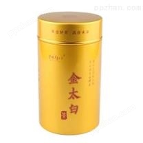 金太白白茶茶盒金色铝罐