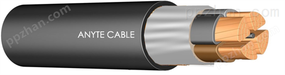 ANYCERT-CCC-VV22 铜芯聚氯乙烯绝缘护套钢带铠装电力电缆 国标线