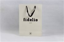 高档烫金白卡纸袋  FIDELIO